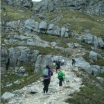 rugged path to the summit of Muckish mtn